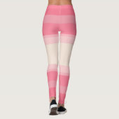 roze paradijsstrepen leggings (Achterkant)