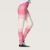 roze paradijsstrepen leggings (Rechts)
