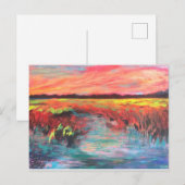 Roze paradise briefkaart (Voorkant / Achterkant)