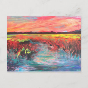 Roze paradise briefkaart