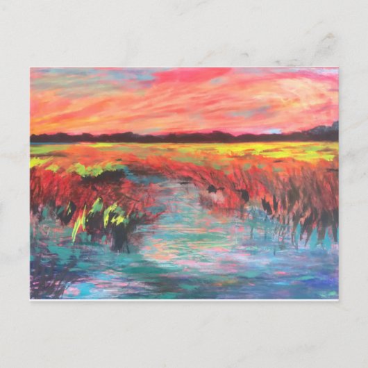 Roze paradise briefkaart (Voorkant)