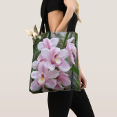 Roze paradise orchideeën tote bag (Dichtbij)