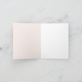 Roze paraplu babyshower dank je kaart (Binnen)