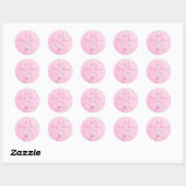 Roze Paraplu Design Baby shower Sticker (Vel)