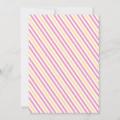 Roze paraplu, slapende baby girl, douche per post kaart (Achterkant)