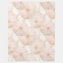 Roze Paraplu's Fleece Deken