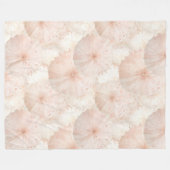 Roze Paraplu's Fleece Deken (Voorkant (Horizontaal))