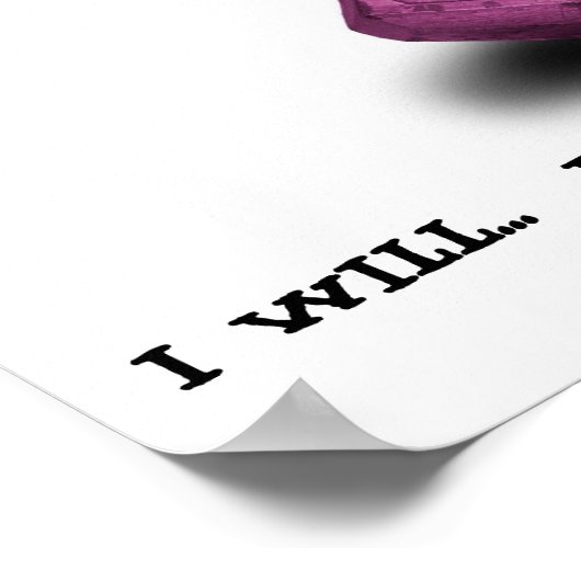 Roze paraplu's Levend gezond Poster (Hoek)