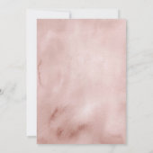 Roze Parel Boho Verjaardagsfeest Uitnodiging (Achterkant)