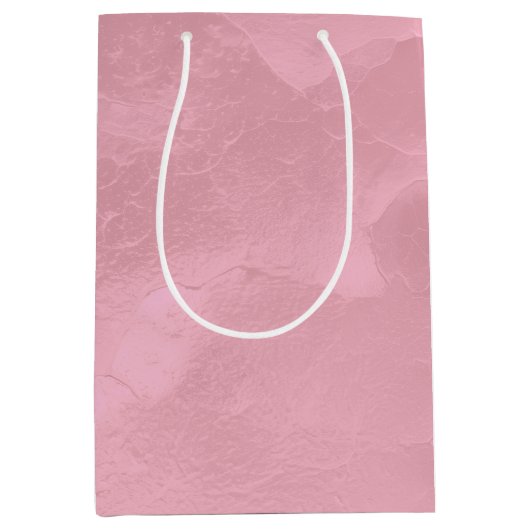 Roze Parel Bruiloft Medium Cadeauzakje (Voorkant)