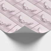 Roze parel in Seashell Cadeaupapier (Hoek)