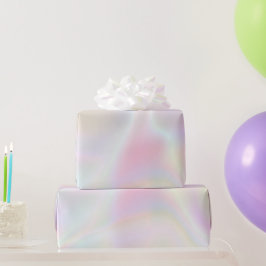 Roze Parel Opaal Iriserend Holografisch Cadeaupapier