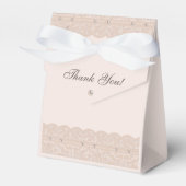 Roze Parel Regency  Kant Vrijgezellenfeest Bedankdoosjes (Voorkant Zijde)