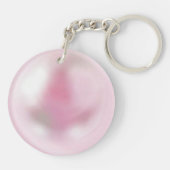 Roze Parel Sleutelhanger (Achterkant)
