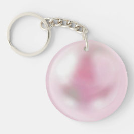 Roze Parel Sleutelhanger
