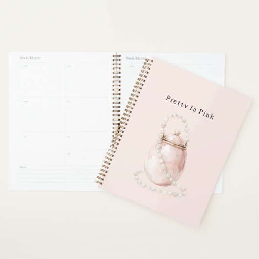 Roze Parel Tas Sieraden Planner (Display)
