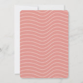 Roze Parel Zeeschelp Baby Shower Kaart (Achterkant)