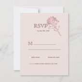 Roze parelfles RSVP (Voorkant)