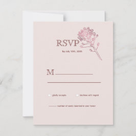 Roze parelfles RSVP