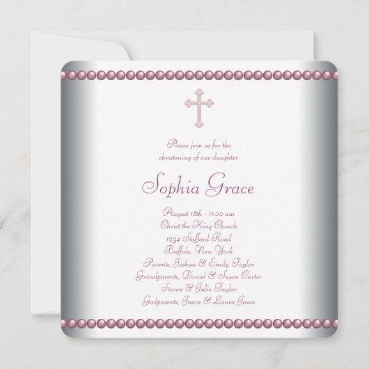 Roze parelkleurig kaart (Achterkant)