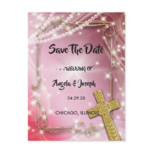 Roze Parelkruis Save the Date