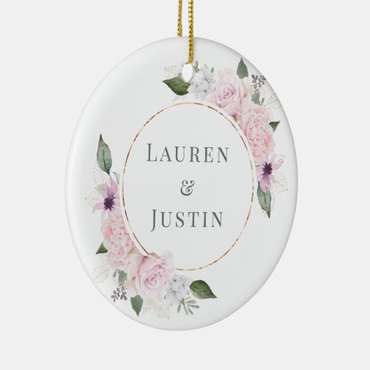 roze parelmoervlinder keramisch ornament (Rechts)