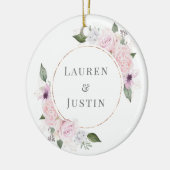 roze parelmoervlinder keramisch ornament (Links)