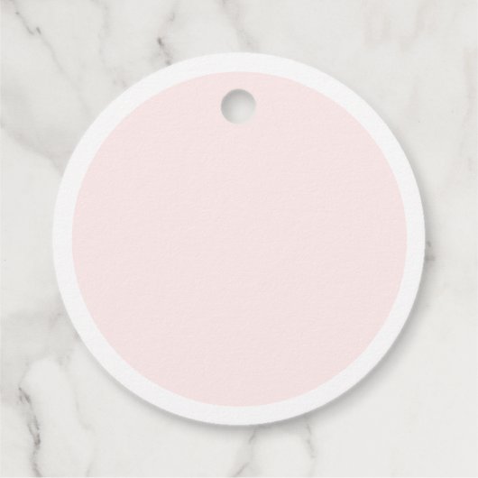 Roze Parels en Prosecco Roze Vrijgezellenfeest Bedankjes Labels (Achterkant)