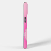 Roze parels en rode roos spiraalvormige gradiënt Case-Mate iPhone case (Achterkant / Rechts)