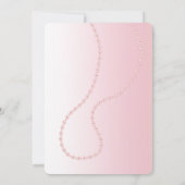  Roze Parels Glam Verjaardag Kaart (Achterkant)