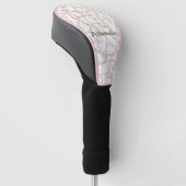 Roze Parels Gouden Ketting   Golfheadcover (Schuin)