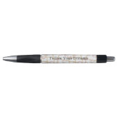 Roze Parels Gouden Ketting Pen (Voorkant)