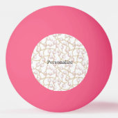 Roze Parels Gouden Ketting Pingpongbal (Voorkant)