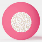 Roze Parels Gouden Ketting Pingpongbal (Achterkant)