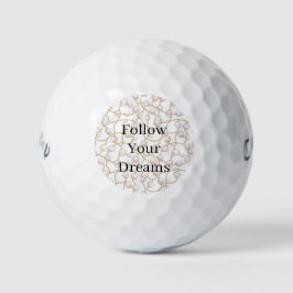 Roze Parels Gouden Ketting Verjaardag Golfballen