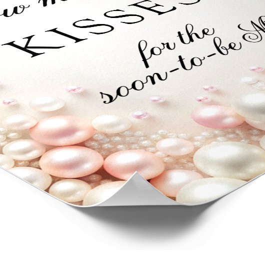 Roze Parels Hoeveel Kussen Vrijgezellenfeest Game Poster (Hoek)