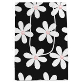 Roze parels in Dagen op zwart Medium Cadeauzakje (Achterkant)