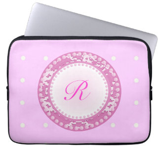 Roze parels laptop sleeve