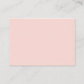 Roze Parels & Prosecco Aangepaste Bruids-Shower Informatiekaartje (Achterkant)