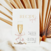 Roze Parels Prosecco Bridal Recept Enclosure Kaart