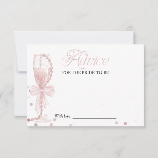 Roze Parels & Prosecco Vrijgezellenfeest Advies Ka Kaart (Voorkant)