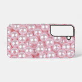 Roze Parels Samsung Galaxy Hoesje (Achterkant horizontaal)
