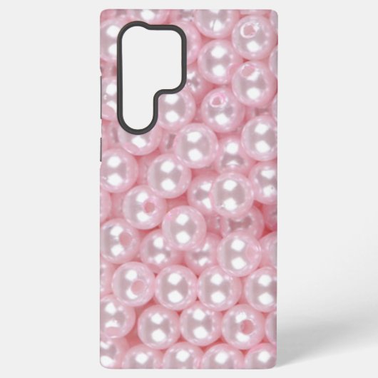 Roze Parels Samsung Galaxy Hoesje (Achterkant)