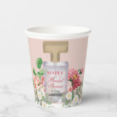 Roze Parfumfles Bruiloftsfeest Papieren Bekers (Voorkant)