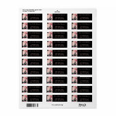 roze parijs eiffel tower - bestemming bruiloft etiket (Full Sheet)