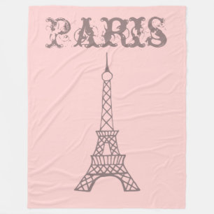 Roze Parijs Eiffeltoren Deken Gift