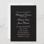 roze Parijs Eiffeltoren destination wedding Kaart (Achterkant)