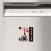 roze Parijs Eiffeltoren destination wedding Magneet (Insitu (Vaatwasser))
