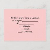 roze parijs eiffeltoren destination wedding uitnodiging briefkaart (Achterkant)