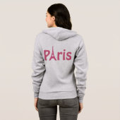 Roze Parijs Hoodie (Achterkant volledig)